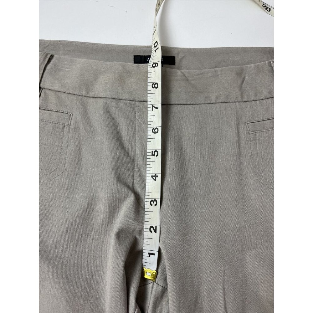 Alfani Woman's Twill Cotton Blend Flat Front Hidden Closure Capris Size 14 - Picture 9 of 10